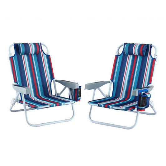 2x Backpack Beach Chairs