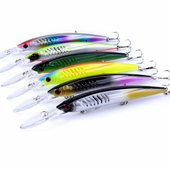 Lures Pack - Fishing - 8x Shallow Diving Lures,6x Deep Diving Lures