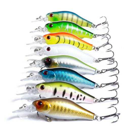Lures Pack - Fishing - 8x Shallow Diving Lures,6x Deep Diving Lures