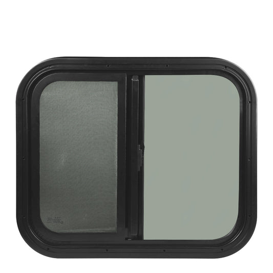 Caravan Sliding Windows (Black 600x500mm)