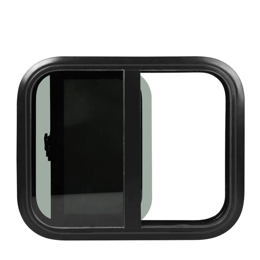 Caravan Sliding Windows (Black 600x500mm)