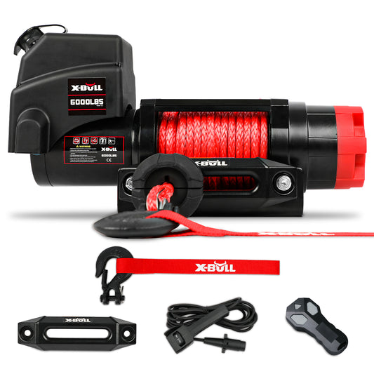 6,000LBS Winch with Pulley Hook