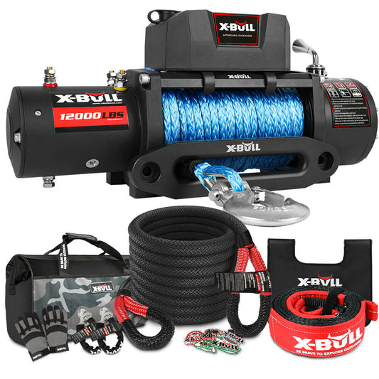 X-BULL 12000LBS Electric Winch Recovery Kit