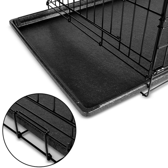 Folding Pet Cage - Pet - (XS): 61 x 43.5 x 50cm,(S): 77 x 48 x 54cm,(M): 91 x 57 x 63cm,(L): 105 x 69 x 77.5 cm,(XL): 120 x 74 x 80cm