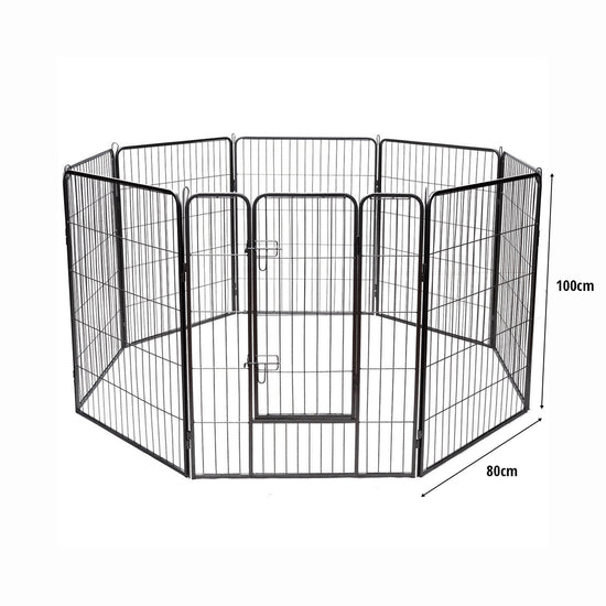 Portable Outdoor Fence - Pet - 80 x 60 cm (W x H),80 x 80 cm (W x H),80 x 100 cm (W x H),80 x 120 cm (W x H)