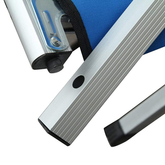 Portable Bed Stretcher - Sleeping - navy blue,green,light blue