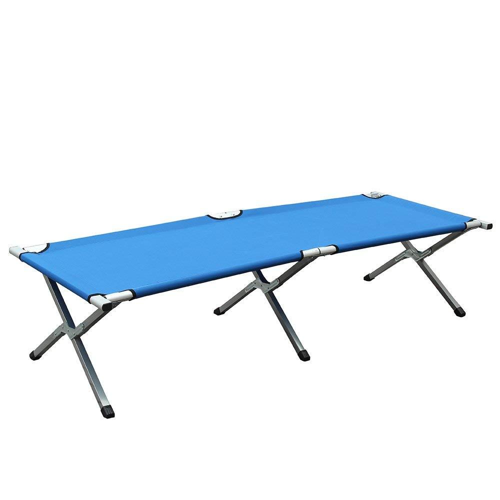 Portable Bed Stretcher - Sleeping - navy blue,green,light blue