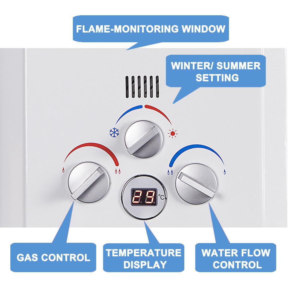 Portable Gas Hot Water Heater System with Pump - Shower - Default Title