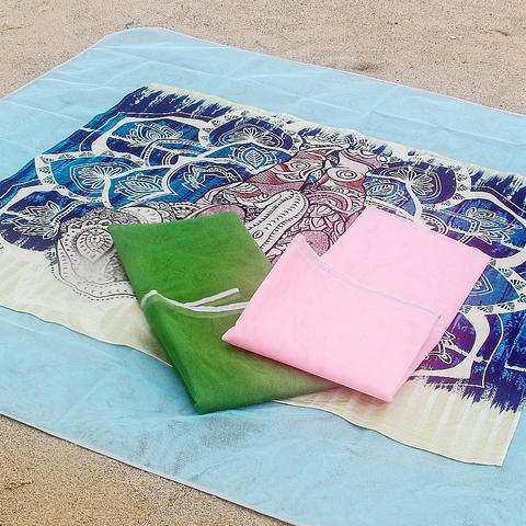 Sand Free Beach Mat - - Blue,120cmx150cm,Blue,150cmx200cm,Blue,200cmx200cm,Pink,120cmx150cm,Pink,150cmx200cm,Pink,200cmx200cm,Green,120cmx150cm,Green,150cmx200cm,Green,200cmx200cm