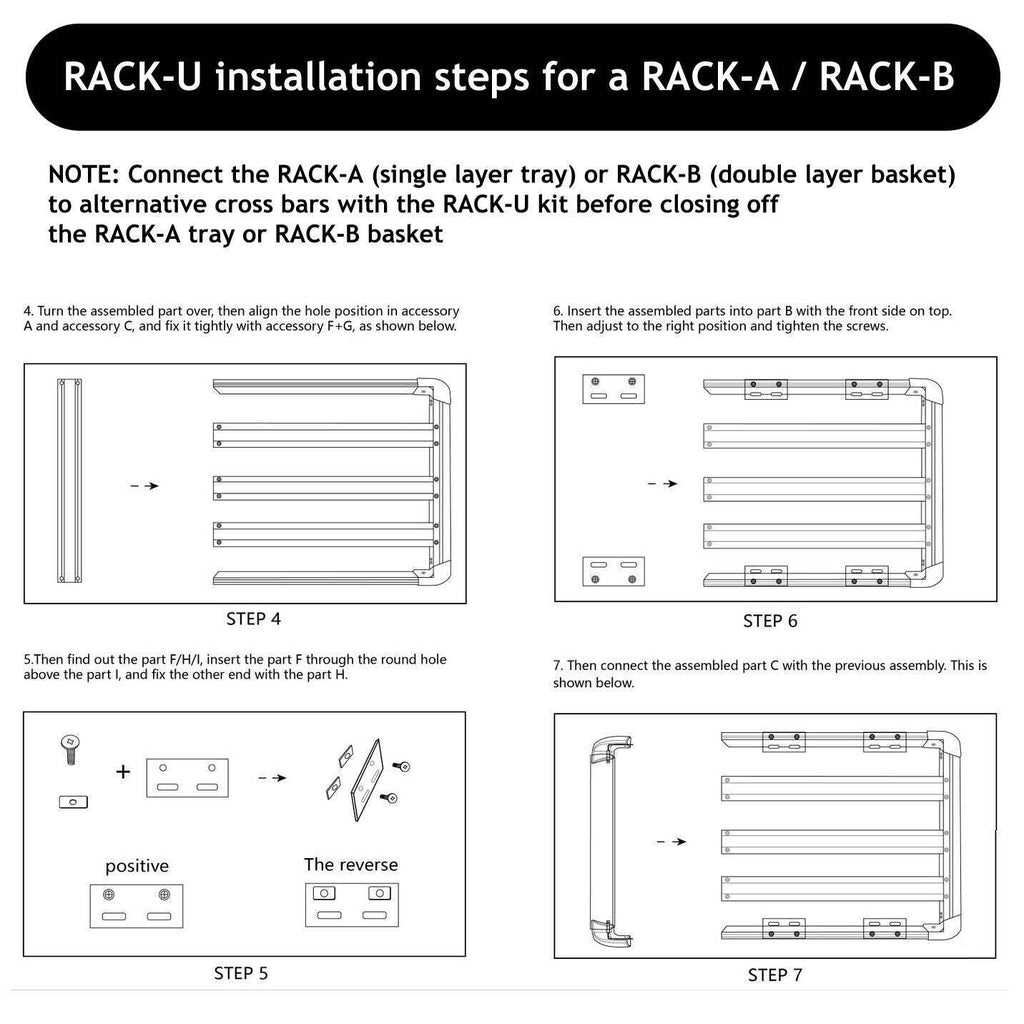 UBolts for Aluminium Platform or Basket