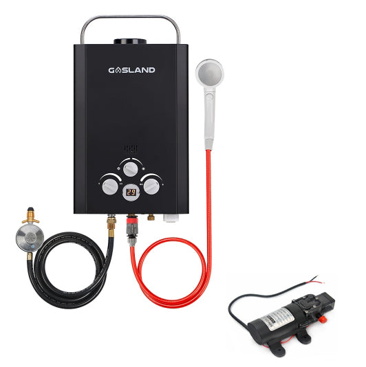 Portable Gas Hot Water Heater System with Pump, Outdoor Shower