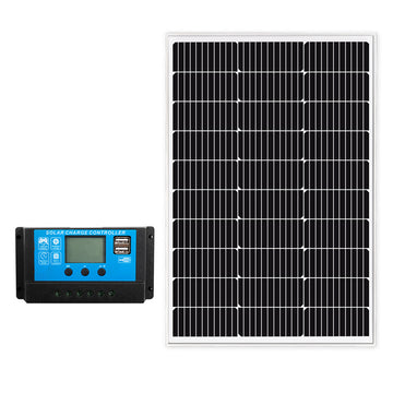 130W Fixed Solar Panel with Controller (970 x 585mm)