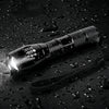 2pcs Bright LED Flashlight Rechargeable Torch Camping Zoom Light