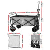 Beach Cart with Cargo Net - Grey