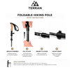 TERRAN Foldable Carbon Hiking Poles x2