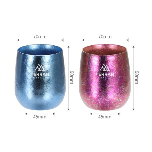 TERRAN Titanium Double Wall Cup 255ml - Crystal Finish