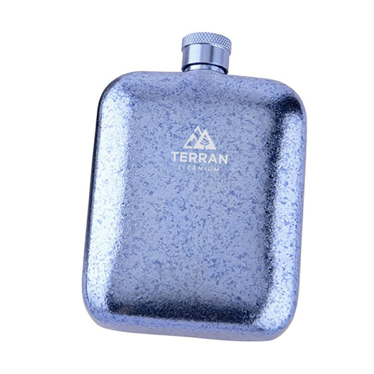 TERRAN Titanium Flask 170ml – Crystal Finish