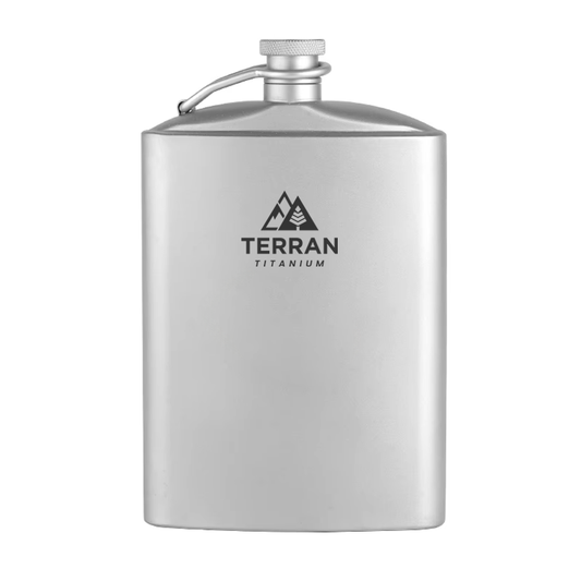 TERRAN Titanium Hip Flask 260ml