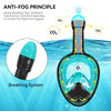 Full Face Snorkel Mask – 180° Panoramic Anti-Fog Design