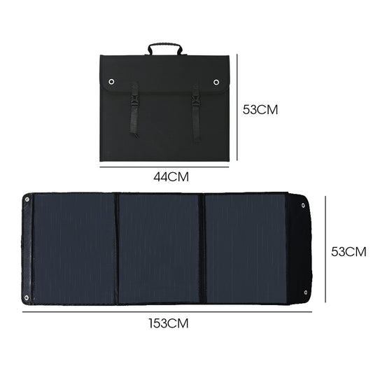 100W Portable USB Folding Solar Panel for Camping 12/24V