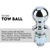 Adjustable Drop Towbar with Tow Ball - 2" Hitch