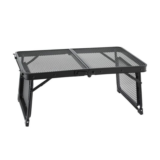 Folding Camping Table Aluminium Heat-Resistant Mesh Top