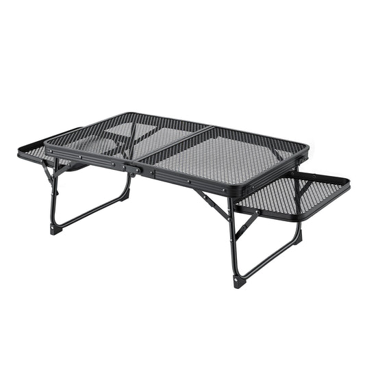 Folding Camping Table Aluminium Heat-Resistant Mesh Top