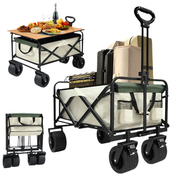 All-Terrain Folding Trolley with Table