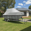 Boat Cover - 17-27ft - Grey - Heavy Duty 600D
