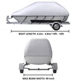Boat Cover - 14-18.5ft - Grey