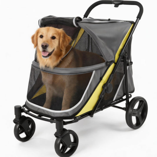 Extra Large Dog Stroller Foldable | 50kg Capacity