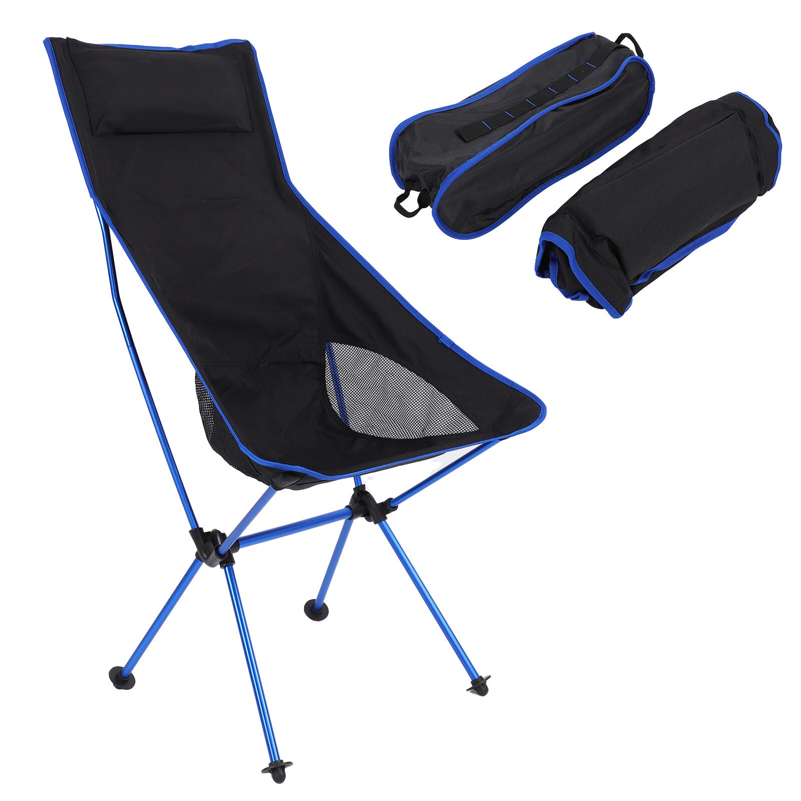 High-Back Lightweight Folding Chair Camping Light Aluminum Hiking ...