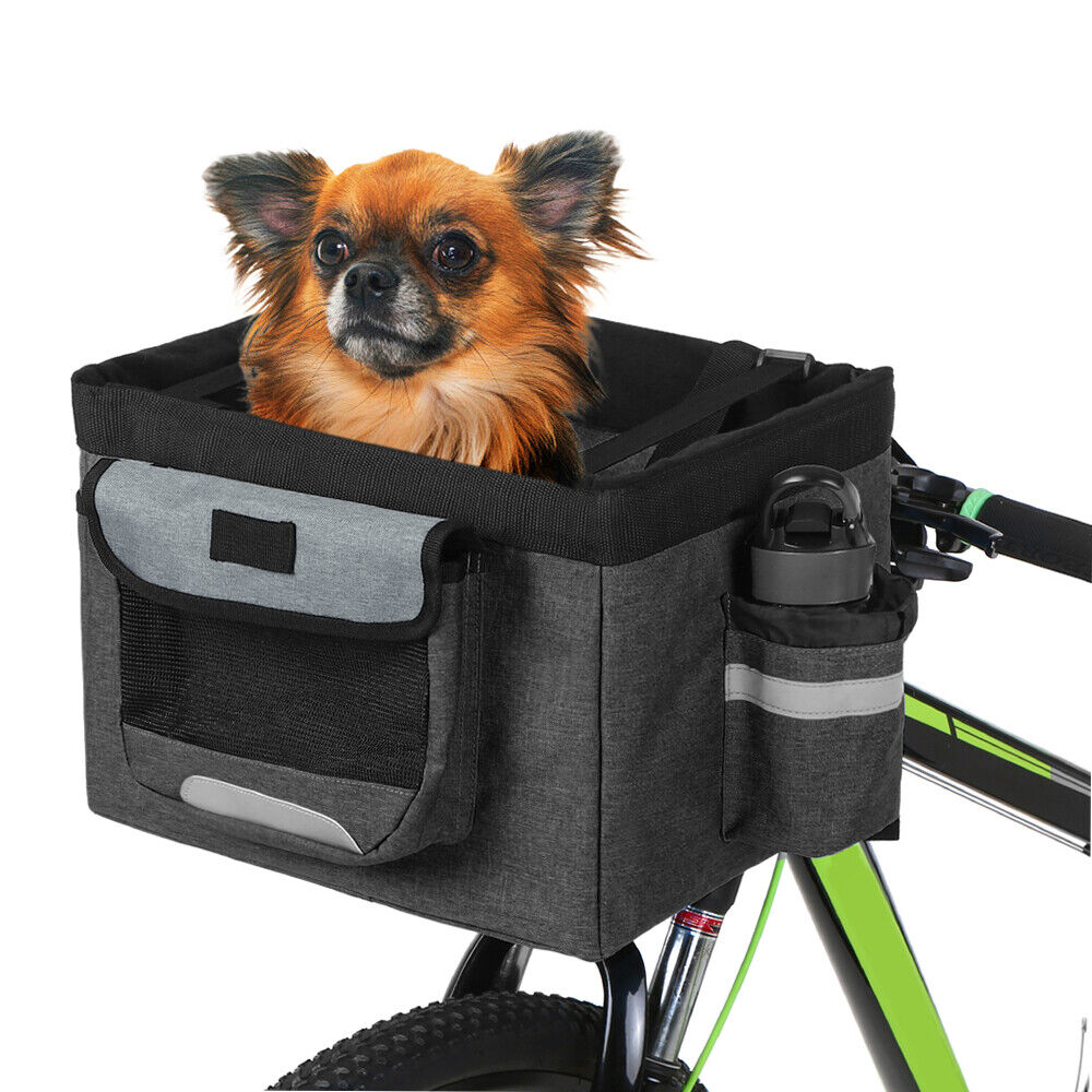 Bike Basket for Dogs Carrier to Ride with your Pet Bicycle Handlebar OnTrack Outdoor Pty Ltd