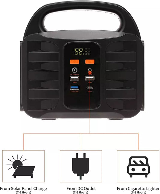 Portable Power Station 12V Solar Charge
