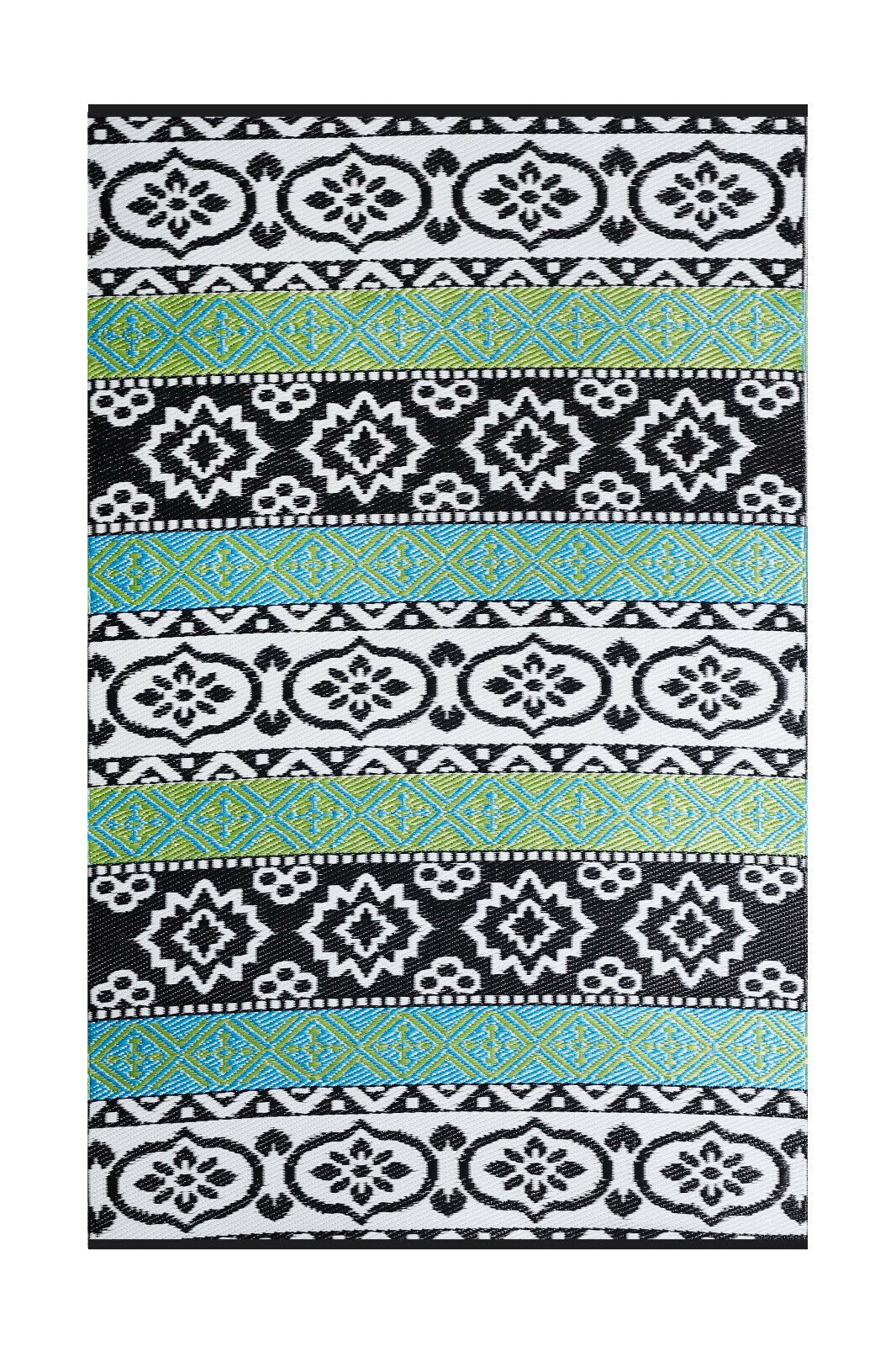 Recycled Plastic Outdoor Rug and Mat Waterproof Reversible Multicolour ...
