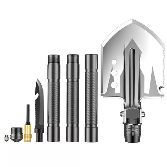 6 in 1 Folding Shovel Multi-Tool for Camping