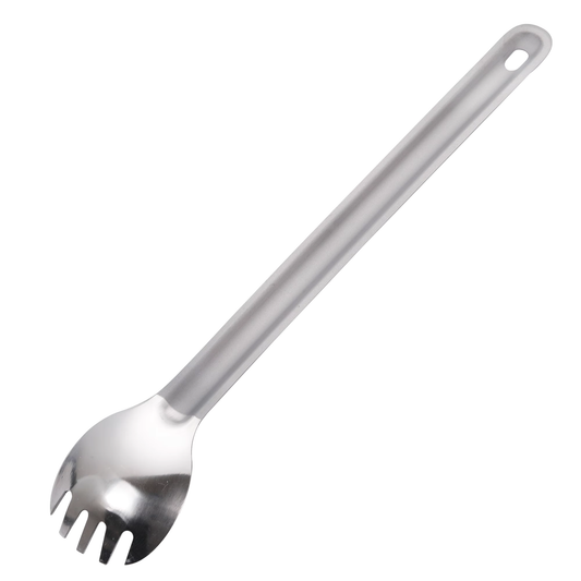 TERRAN Titanium Long Handle Spork with Polished Bowl