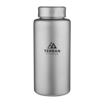 TERRAN Titanium Ultralight Water Bottle 1L Wide Mouth