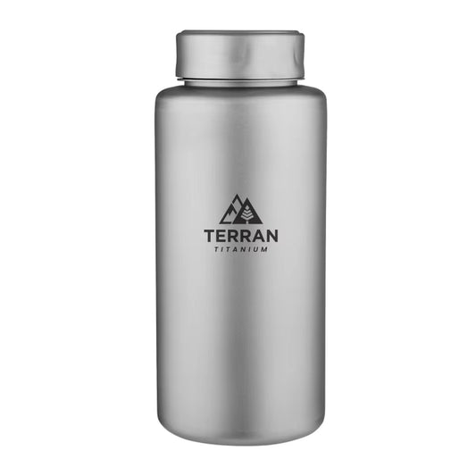 TERRAN Titanium Ultralight Water Bottle 1L Wide Mouth