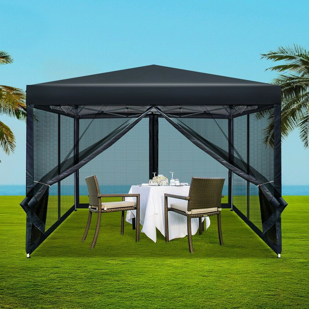 Gazebo with mesh sides hotsell