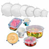Reusable Silicone Lids - Eco - white (6 pack),blue (6 pack)