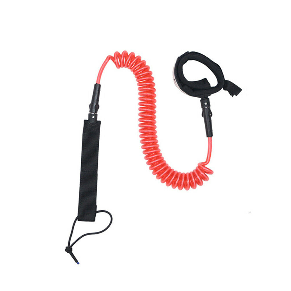 Leg to Board SUP Leash - - Black,Red