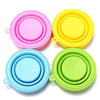4x Folding Silicone Cups - Hiking - Pink,Blue,Green,Yellow,Mixed each color
