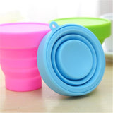 4x Folding Silicone Cups - Hiking - Pink,Blue,Green,Yellow,Mixed each color