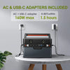 300W Power Station with 100W Flexible Solar Panel