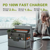 300W Power Station with 100W Flexible Solar Panel