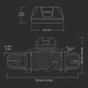 X-BULL Electric Winch 14500LBS Synthetic Rope