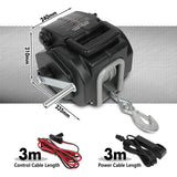X-BULL Electric Boat Winch 12V 6500LBS Portable Detachable Steel Cable Marine Ship 3000KG 4WD