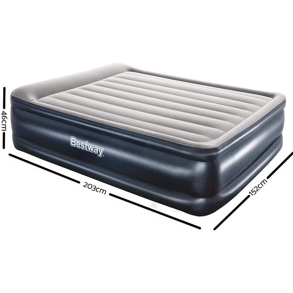 Air Mattress with Builtin Pump Queen Camping Inflatable Electric 12V