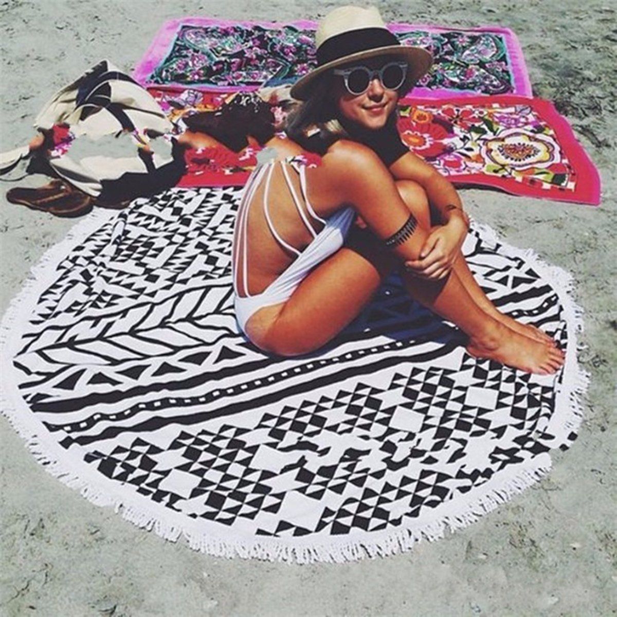 Mandala Beach Towel - Beach - Model 1,Model 2,Model 3,Model 4,Model 5,Model 6,Model 7,Model 8,Model 9